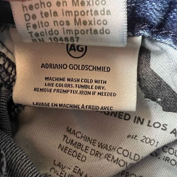 AG Adriano Goldschmied Womens Ex Boyfriend Slouchy Slim Jeans Size 25R Dark Wash - Picture 5 of 10